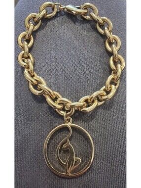 Baby Phat Gold Tone Braclet Kimora Lee Simmons Chain